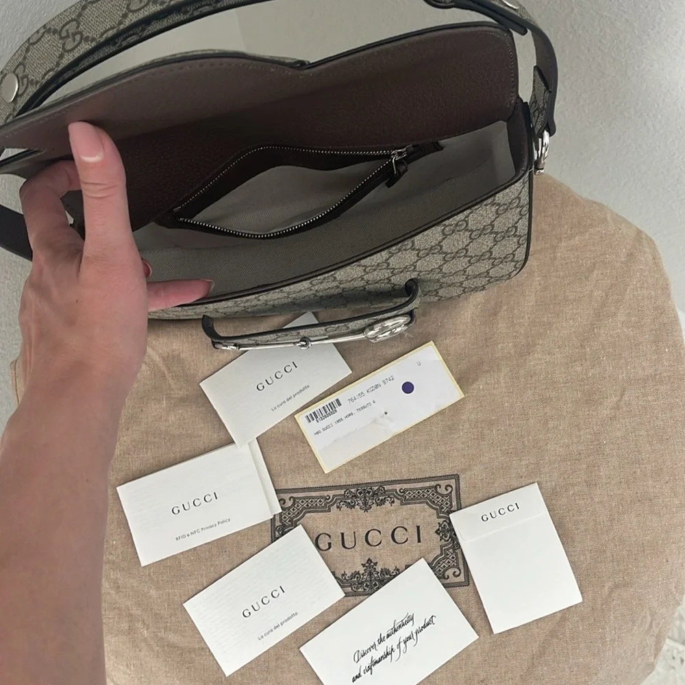 $4,500 New Authentic GUCCI Horsebit Shoulder Bag 1955 Purse LIMITED EDITION